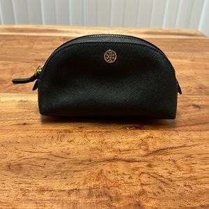 Tory Burch black makeup bag